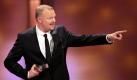 Stefan Raab freut sich am Samstag (09.10.2010) in Köln bei der Verleihung des Deutschen Fernsehpreises über den Preis in der Kategorie 'Besondere Leistung Unterhaltung'. Der Deutsche Fernsehpreis wird bereits zum zwölften Mal verliehen. Foto: Rolf Vennenbernd dpa/lnw (ACHTUNG: Sperrfrist für die Nennung aller Preisträger ist das Ende der Ausstrahlung der Sendung in der ARD am Sonntag, 10.10.2010, gegen 24.00 Uhr) +++(c) dpa - Bildfunk+++ Foto: dpa