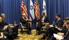 Israels Präsident Peres und US-Präsident Obama bei einem Treffen in Washington. Foto: Moshe Milner, Government Press Office (GPO) Foto: dpa