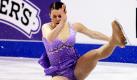 Die US-amerikanische Eiskunstläuferin Emily Hughes stürzt während eines Übungslaufes der U.S. Figure Skating Championships in Spokane, USA. Foto: ap