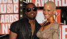 Kanye West kam mit seiner Freundin Amber Rose zur Award-Verleihung. Foto: ap