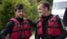 Fussball, 2. Bundesliga, Saison 2011/12, Trainingslager Eintracht Frankfurt, Raftingausflug auf der Saalach in Lofer, Montag (20.06.11), Lofer: Erwin Hoffer (r.) und Uemit Korkmaz bereiten sich auf einen Raftingausflug vor, der vom Motion Outdoor Center in Lofer durchgefuehrt wurde. +++ (Seit dem 15.4. ist der dapd Sportdienst ueber den dapd newsplaner nutzbar. Die kostenlose Freischaltung kann unter www.newsplaner.de beantragt werden.) Foto: Andreas Schaad/dapd Foto: dapd