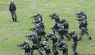 In China trainieren Paramilitärs, um am 60. Geburtstag des Landes am 1. Oktober Ausschreitungen zu verhindern. Foto: ap