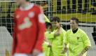 Der Ex-Mainzer Benjamin Auer (Mitte) erzielte das 1:0 für die Alemannia, sein Teamkollege Marco Höger (rechts) traf mit einem fulminanten Distanzschuss zum 2:1-Endstand. Foto: dpa