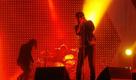 Strokes-Frontmann Julian Casablancas bei seinem Auftritt: Der 32-Jährige rockte beim Austin City Limits Music Festival in den USA. Foto: ap