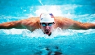 Michael Phelps aus den Vereinigten Staaten in Aktion während der 50-Meter-Schmetterling-Männer bei der Schwimm-WM in Stockholm.
 Foto: ap