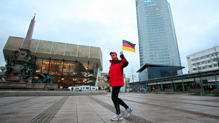 Clemens beim Start des World Runs 2007
