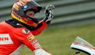 Stefan Bradl freut sich über seinen zweiten Platz auf dem Sachsenring. Foto: dpa