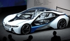 Der BMW Vision Efficient Dynamics wird  am Stand von BMW auf der Internationalen Automobil-Ausstellung (IAA) in Frankfurt am Main am Rande des Zukunftsgipfels der Wochenzeitung Die Zeit vorgestellt. Auf der 63. IAA zeigen vom 17. bis 27. September 2009 Aussteller aus 30 Ländern Neuigkeiten und Trends der Branche. Im Mittelpunkt der diesjährigen Messe stehen umweltfreundliche Hybrid- und Elektrofahrzeuge.  Foto: dpa
