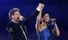 Nach der Athleten-Parade sorgen die wohl bekanntesten Popstars des Landes, Bryan Adams und Nelly Furtado, für musikalische Unterhaltung. Foto: ap