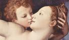 Angelo Bronzino, Allegorie der Liebe (1540/45), Detail

Titel 	*
Deutsch: Allegorie des Triumphes der Venus, Detail

    *
      English: Venus, Cupid, Folly and Time (detail) [Allegory of the Triumph of Venus]
    *
      Français : Allégorie du triomphe de Vénus (détail)
    *
      Italiano: Dettaglio da: Angelo Bronzino, Allegoria del trionfo di Venere (1540-1545). Noto anche come 'Venere, Cupido, la Follia e il Tempo'. Olio su tavola, National Gallery, Londra.

Datum 	1540-1545
Technik 	
Deutsch: Öl auf Holz
English: Oil on wood
Français : Huile sur bois
Italiano: Olio su tavola
Momentaner Standort 	
Deutsch: National Gallery
London
Bemerkungen 	This is only a portion of the entire painting. See Image:Angelo Bronzino 001.jpg. Foto: Wikipedia/ Eloquence/ Creative Commons License