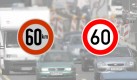 
60 km/h Begrenzung. Foto: news.de/ dpa (Montage)
