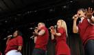 Darsteller der TV-Show «Glee» in Washington. Foto: dpa