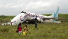 Einige Dutzend Passagiere wurden bei einem Flugzeugunglück in Guyana verletzt. Die Maschine raste in der Nacht zum Samstagbei der Landung auf dem Flughafen von Timehri über die Landebahn hinaus und zerbrach in zwei Teile. Foto: dapd