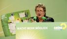 Die Spitzenkandidatin der Gruenen fuer die nordrhein-westfaelische Landtagswahl, Sylvia Loehrmann, haelt am Samstag (06.02.10) in Essen bei der Landesdelegiertenkonferenz der Greunen eine Rede. In Essen hat am Samstag ein zweitaegiger Landesparteitag der nordrhein-westfaelischen Gruenen begonnen. Dabei soll ueber eine Koalitionsaussage zur Landtagswahl am 9. Mai beraten werden. Anschliessend wird bis einschliesslich Sonntag (07.02.10) das Wahlprogramm beraten. Zu dem Entwurf liegen 740 Aenderungsantraege vor. Foto: ddp
