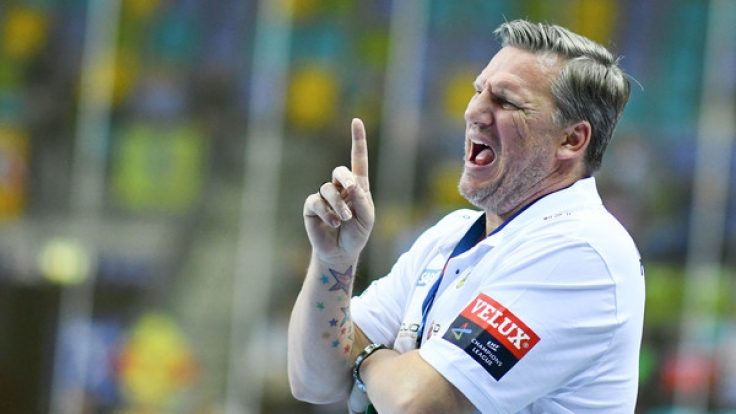 Der Trainer der Rhein-Neckar Löwen, Nikolaj Jacobsen.