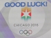 Plakate werben in der ganzen Stadt für die Vergabe der Spiele an Chicago. (Foto)