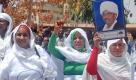 Als fünftgefährlichstes Land hinter Pakistan listet Forbes den Sudan. Im größten Land Afrikas herrscht seit 30 Jahren Bürgerkrieg, der seit 2003 vor allem in der Provinz Dafur tobt. Diese Frauen unterstützen ihren Präsidenten Umar Hasan Ahmad al-Baschir. Wegen Völkermords an drei sudanesischen Ethnien besteht seit dem 12. Juli 2010 ein Haftbefehl des Internationalen Strafgerichtshofs gegen al-Baschir. Foto: dapd