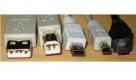 Der USB-Standard kennt viele Steckerformen.
 Foto: Wikipedia