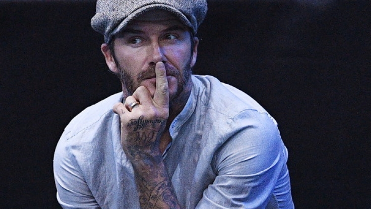 Bei David Beckham muss alles auf einer Linie sein.