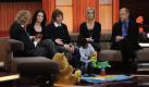 Erdbebenkatastrophe: Zum Thema Haiti begrüßte Thomas Gottschalk die Hilfsdienstarbeiterin Maike Kraft, das Ehepaar Dirk und Alexandra Plein-Wenzel und Professor Harald Lesch (von links nach rechts), sowie den kleinen Louis (unten). Foto: ZDF/Tobias Hase