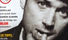 Seine Band ist bunt, sein Porträt ist schwarz-weiß:Damon Albarn von den Gorillaz gibt sich im Rolling Stone im April 2003 als nachdenklicher Titelheld. Foto: news.de