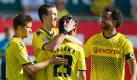 Die Dortmunder Spieler wollen noch den Bundesliga-Punkterekord holen. Foto: Uwe Anspach Foto: dpa