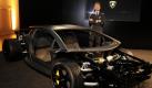 Stephan Winkelmann, Vorstandsvorsitzender und Praesident des italienischen Sportwagenherstellers Automobili Lamborghini, posiert neben dem Leichtbauchassis des neuen V12 Lamborghini. Dieser soll auf dem Automobilsalon in Genf 2011 vorgestellt werden. Foto: ddp