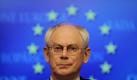 Van Rompuy: «Wir sind nicht selbstgefällig, bleiben wachsam und sind bereit zum Handeln». Foto: Olivier Hoslet Foto: dpa