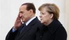 Hat er oder hat er nicht? Berlusconi soll Merkel in einem Telefongespräch «Fettarsch» genannt haben.  Foto: dapd