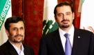 Der iranische Präsident Mahmoud Ahmadinedschad (links) schüttelt dem libanesischen Premierminister Saad Hariri im Regierungsgebäude von Beirut die Hand. Die USA und Israel nannten den Besuch Ahmadinedschads im Südlibanon in der Nähe der israelischen Grenze provokativ.  Foto: dapd