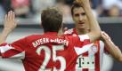 Tor Müller, Tor Klose: Die beiden deutschen WM-Stürmer Müller (links) und Klose machen dort weiter, wo sie bei der WM aufgehört haben. So geschehen im Supercup-Finale gegen Schalke 04. Foto: dpa