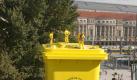 In Leipzig startete 2004 das Pilotprojekt zur Gelben Tonne plus. Damit sollte die Gelbe Tonne auch für Nichtverpackungen geöffnet werden. Foto: Gelbe Tonne Plus