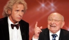 Auch in Sachen Schweinegrippe ist sich Thomas Gottschalk mit dem fernsehkritischen Literaturkritiker Marcel Reich-Ranicki einig geworden: Beide wollen sich nicht impfen lassen. Foto: ap