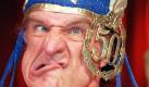 Der US-Entertainer Jango Edwards schneidet am Donnerstag (13.04.2000) in Moers im Zirkus Roncalli in der Manege eine Grimasse. Der auch 'King of Fools' genannte Komiker und Musiker wird am Samstag (15.04.2000) 50 Jahre alt. dpa/lnw
pixel

Die 'World Gurning competition'ist ebenfalls eine Meisterschaft, die jedes Jahr im September in Großbritannien zum alljährlichen 'Crab Fayre day' stattfindet. Die Teilnehmer, dieser ebenfalls in Cumbria, Egremont, ausgetragenen Meisterschaft, haben ein Ziel: wer schneidet die häßlichste Grimasse? Da werden Lippen über Nasen gestülpt, Augen verdreht und Fratzen geschnitten. Der Wettstreit ist zurückzuführen auf das 13.Jahrhundert und wird im Zuge der Feierlichkeiten und Festivitäten, jährlich zur Apfelerntezeit, neben anderen Spielen ausgetragen. Foto: dpa