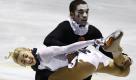 Die Deutschen Aliona Savchenko und Robin Szolkowy während ihrer Performance bei dem ISU Grand Prix im Eiskunstlaufen in Tokio.
 Foto: ap