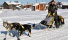 Beim großen Iditarod Schlittenhunde-Rennen verlässt Jeff King de Kaltag-Kontrollpunkt. Er und seine Hunde gehören zu den Wagemutigen, die sich auf die 1850 Kilometer lange Strecke begeben haben - inmitten von eisiger Kälte. Foto: ap