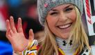 Die US-amerikanische Skisportlerin Lindsey Vonn ist nur mit Glück von schwereren Verletzungen verschont geblieben, als sie am Mittwoch in einen Trainingsunfall verwickelt wurde. Dabei schlug sie sechs Tage vor dem Beginn der Weltmeisterschaften im Super-G mit ihrem Kopf auf eine Eisfläche auf.  Foto: dapd