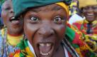 Laduuuma! Tooor! Nicht nur die Ghanaer, sondern ganz Afrika jubelt über den ersten Sieg eines afrikanischen Teams bei der WM. Foto: dpa