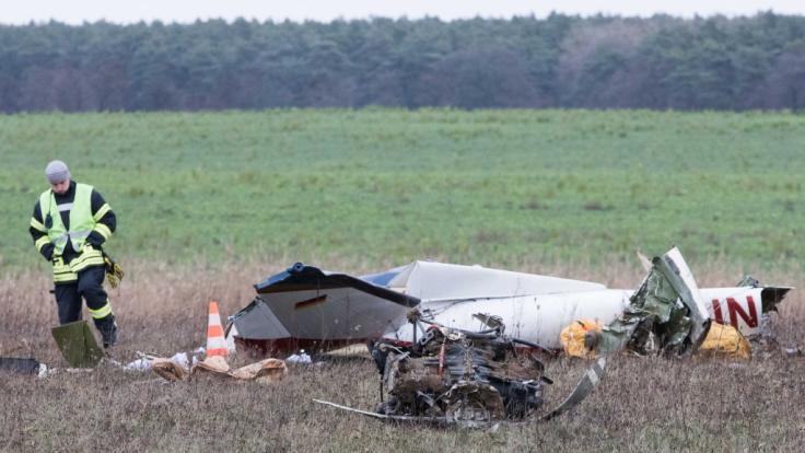 In Brandenburg ist ein Motorflugzeug abgestürzt.