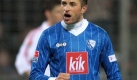 Fuball Bundesliga VfL Bochum - Hamburger SV am Sonntag (3011.2008) im rewirpower-Stadion in Bochum: Der Bochumer Stanislav Sestak freut sich nach dem Treffer zum 1:0. Foto: Achim Scheidemann dpa/lnw (Achtung Sperrfrist! Die DFL erlaubt die Weiterverwertung der Bilder im IPTV, Mobilfunk und durch sonstige neue Technologien erst zwei Stunden nach Spielende. Die Publikation und Weiterverwertung im Internet ist whrend des Spiels auf insgesamt sechs Bilder pro Spiel begrenzt. Foto: dpa