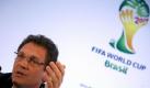 FIFA-Generalsekretär Jerôme Valcke freut sich über Fortschritte bei dem Rahmengesetz für die WM 2014. Foto: Santi Carneri Foto: dpa