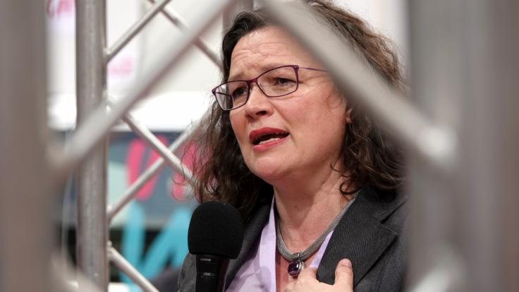 SPD-Chefin Andrea Nahles will sich vorzeitig Neuwahlen zum Fraktionsvorsitz der Sozialdemokraten stellen.