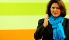 Bundesagrarministerin Ilse Aigner (CSU) spricht im Bundesministerium für Ernährung, Landwirtschaft und Verbraucherschutz in Berlin während einer Pressekonferenz. Aigner stellte ein Sonderprogramm über 750 Millionen Euro vor, das sich an landwirtschaftliche Betriebe mit Liquiditätsengpässen richtet. Foto: ddp