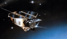 Eine Zeichnung von Rosat: Der abstürzende Röntgensatellit soll nach jüngsten Berechnungen in der Nacht zum Sonntag oder am Sonntagvormittag in die Erdatmosphäre eintreten. Experten erwarten nicht, dass der 2,5 Tonnen schwere Satellit Unheil anrichtet. Auch wenn nicht alle Teile bei dem rasanten Sturz durch die Atmosphäre verglühen, sei die Wahrscheinlichkeit eines größeren Schadens äußerst gering. Die voraussichtliche Absturzstelle lässt sich noch nicht berechnen. Foto: dpa