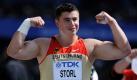 Der Chemnitzer David Storl hatte selbst nicht damit gerechnet: In der Qualifikation der Leichtathletik-WM stieß der 21-Jährige seine Kugel 21,50 Meter weit und übertraf alle Erwartungen. Ob der deutsche Meister auch im Kampf um die Medaillen ein Wörtchen mitzureden hat, wird sich am morgigen Wettkampftag zeigen. Foto: dapd