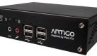 Der Via Artigo ist ein Mini-Barebone und setzt statt auf Intel- oder AMD-Komponenten auf die Billig-Plattform des Prozessorherstellers VIA. Die braucht zwar im Artigo sehr wenig Strom, ist aber auch langsamer als die schon gebremsten Atom-Rechner. Der fehlende DVI-Ausgang und ein hheres Betriebsgerusch machen das Gert zum Preis von rund 425 Euro (Straenpreis) nicht unbedingt zum Schnppchen fr Heimanwender. Foto: via.com