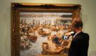 Das  Gemälde 'Abend am Uhlenhorster Fährhaus' von Max Liebermann in Hamburg.  Foto: dpa