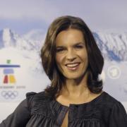 Katarina Witt bei der Präsentation der Olympia-Berichterstattung von ARD und ZDF in Berlin.