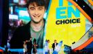 From right, Rupert Grint, Tom Felton and in background via satellite Daniel Radcliffe accept the 'Harry Potter' awards onstage at the Teen Choice Awards on Sunday, Aug. 7, 2011 in Universal City, Calif. (AP Photo/Chris Pizzello)
Von rechts, akzeptieren Rupert Grint, Tom Felton und im Hintergrund über Satellit Daniel Radcliffe 'Harry Potter'-Awards auf der Bühne bei den Teen Choice Awards am Sonntag, 7 August, 2011 in Universal City, Kalifornien (AP Photo / Chris Pizzello) Foto: dapd