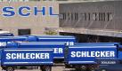 Das Logistikzentrum der Drogeriekette Schlecker. Das familiengeführte Unternehmen gehört zu den größten Einzelhändlern Deutschlands. Foto: dpa